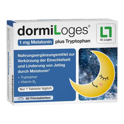 DORMILOGES 1 mg Melatonin plus Tryptophan Filmtabletten