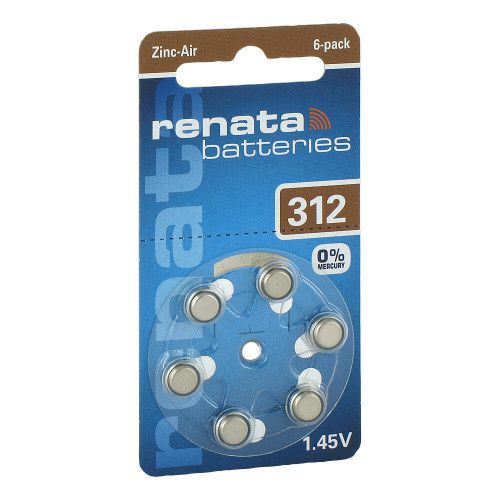 RENATA Hörgerätebatterie ZA 312