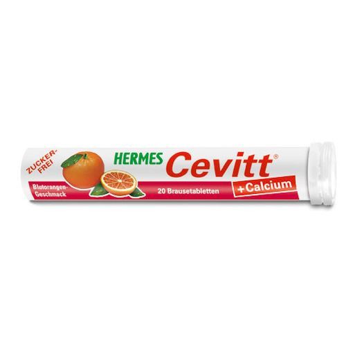 HERMES Cevitt+Calcium Blutorange Brausetabletten