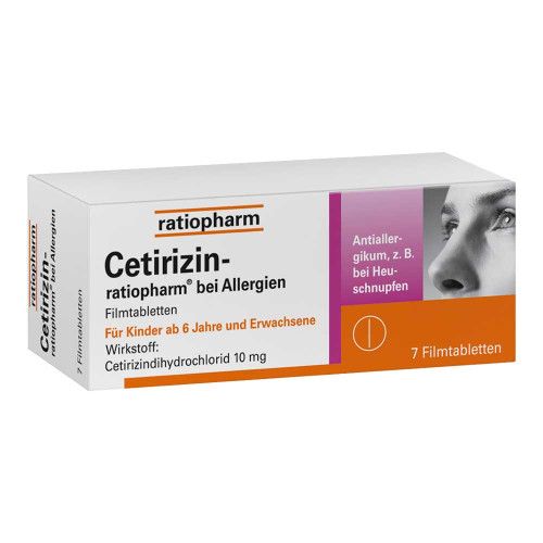 CETIRIZIN-ratiopharm bei Allergien 10 mg Filmtabl.