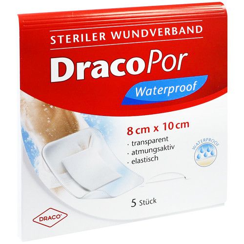 DRACOPOR waterproof Wundverband 8x10 cm steril
