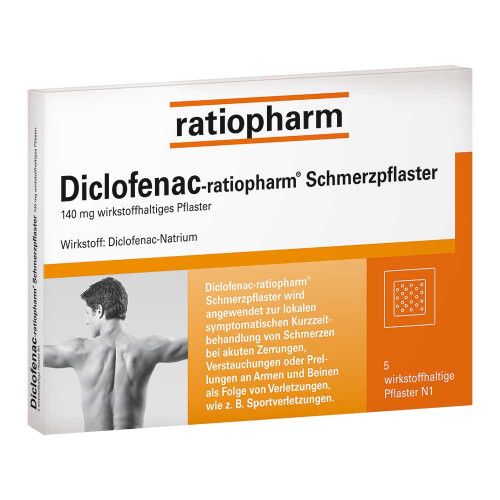 DICLOFENAC-ratiopharm Schmerzpflaster