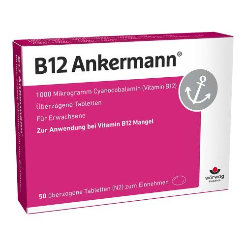 B12 Ankermann® 1000 µg Vitamin B12 Tabletten hochdosiert