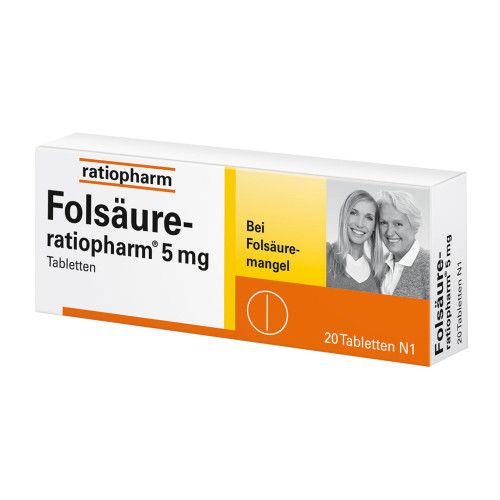 FOLSÄURE-RATIOPHARM 5 mg Tabletten