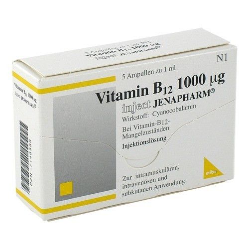 VITAMIN B12 1000 μg Inject Jenapharm Inj.-Lsg.Amp.