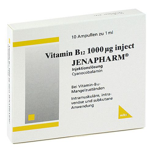 VITAMIN B12 1000 μg Inject Jenapharm Inj.-Lsg.Amp.