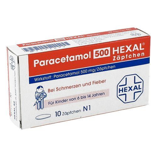PARACETAMOL 500 mg HEXAL Zäpfchen