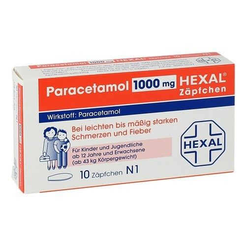 PARACETAMOL 1.000 mg HEXAL Zäpfchen