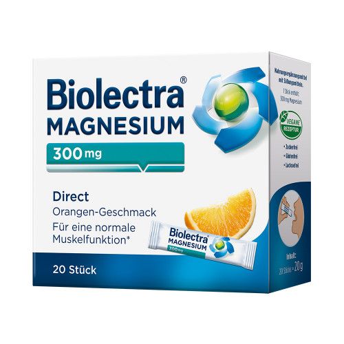 BIOLECTRA Magnesium 300 mg Direct Orange Sticks