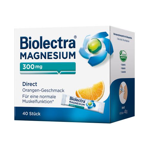 BIOLECTRA Magnesium 300 mg Direct Orange Sticks