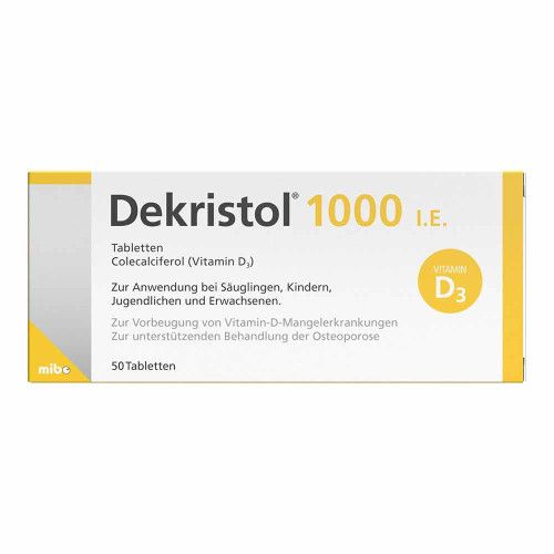 DEKRISTOL 1.000 I.E. Tabletten