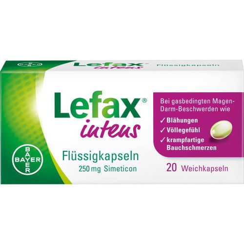 LEFAX intens Flüssigkapseln 250 mg Simeticon