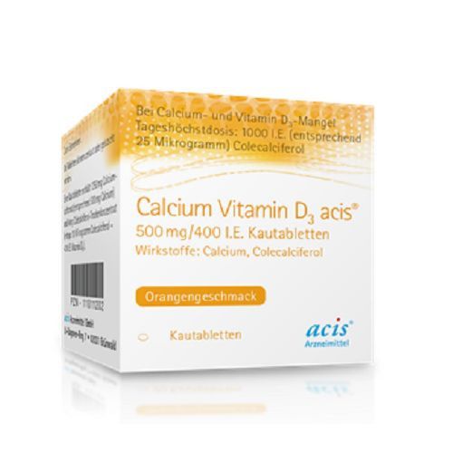 CALCIUM VITAMIN D3 acis 500 mg/400 I.E. Kautabl.