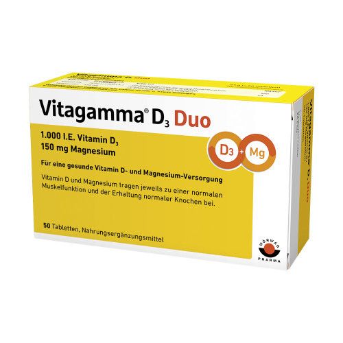 VITAGAMMA D3 Duo 1.000 I.E Vit.D3 150mg Magnes.NEM