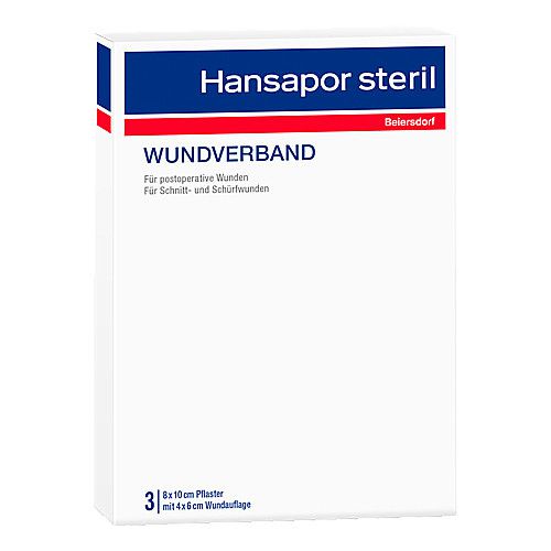 HANSAPOR steril Wundverband 8x10 cm