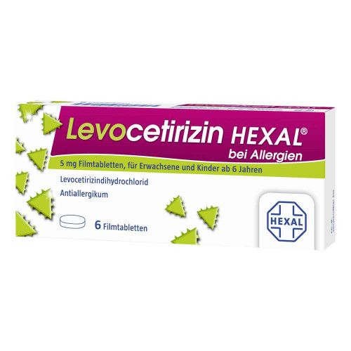 LEVOCETIRIZIN HEXAL bei Allergien 5 mg Filmtabl.