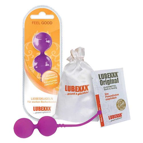 LUBEXXX Liebeskugeln für Beckenbodentraining lila