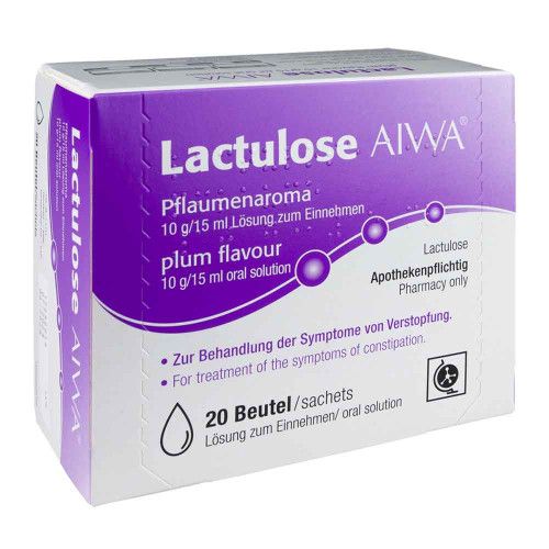 LACTULOSE AIWA Pflaumenaroma 10 g/15 ml Lsg.z.Einn