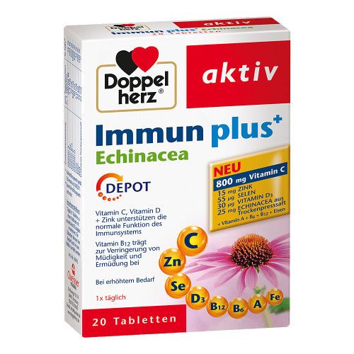 DOPPELHERZ Immun plus Echinacea Depot Tabletten