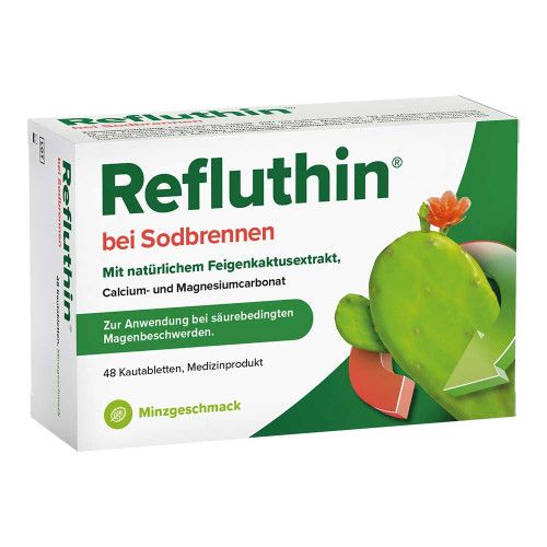 REFLUTHIN bei Sodbrennen Kautabletten Minze