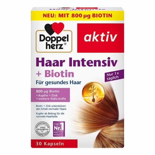 DOPPELHERZ Haar Intensiv+Biotin Kapseln