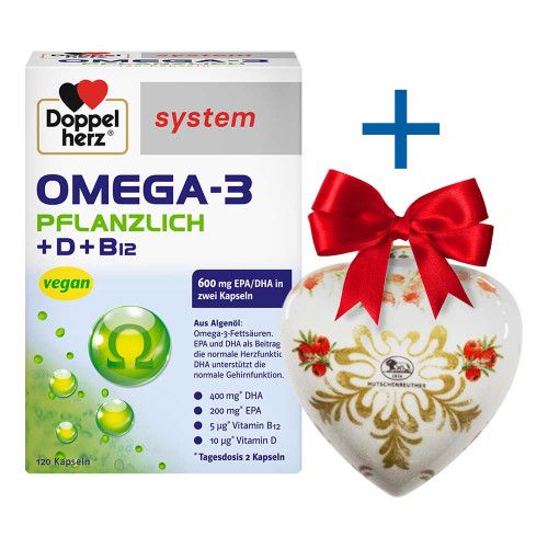 DOPPELHERZ Omega-3 pflanzlich system Kapseln