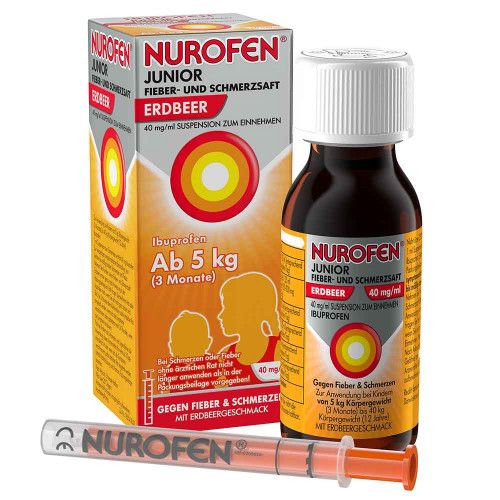 NUROFEN Junior Fieber-u.Schmerzsaft Erdbe.40 mg/ml