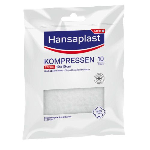 HANSAPLAST Kompressen steril 10x10 cm