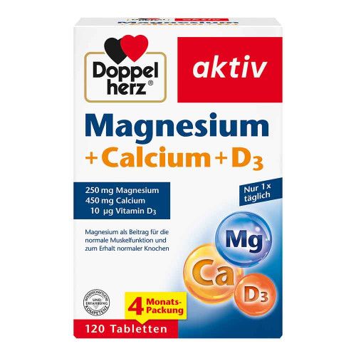 DOPPELHERZ Magnesium+Calcium+D3 Tabletten