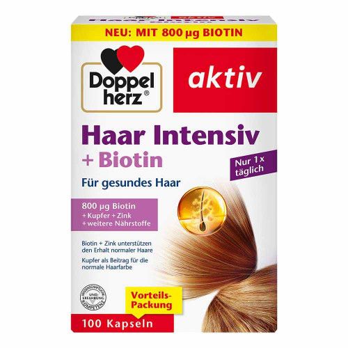 DOPPELHERZ Haar Intensiv+Biotin Kapseln