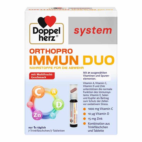 DOPPELHERZ Orthopro Immun Duo system Trinkampullen