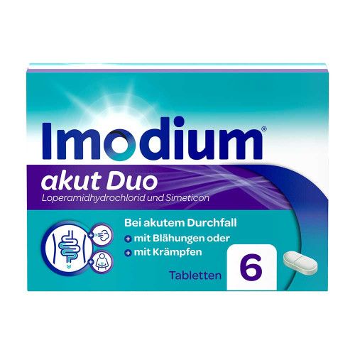 IMODIUM akut Duo 2 mg/125 mg Tabletten