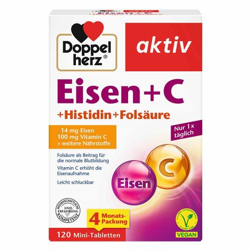 DOPPELHERZ Eisen+Vit.C+L-Histidin Tabletten