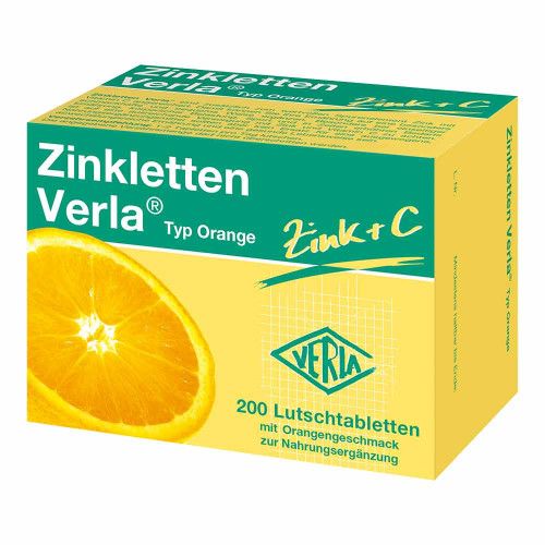 ZINKLETTEN Verla Orange Lutschtabletten