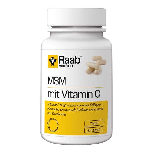 RAAB Vitalfood MSM mit Vitamin C Kapseln