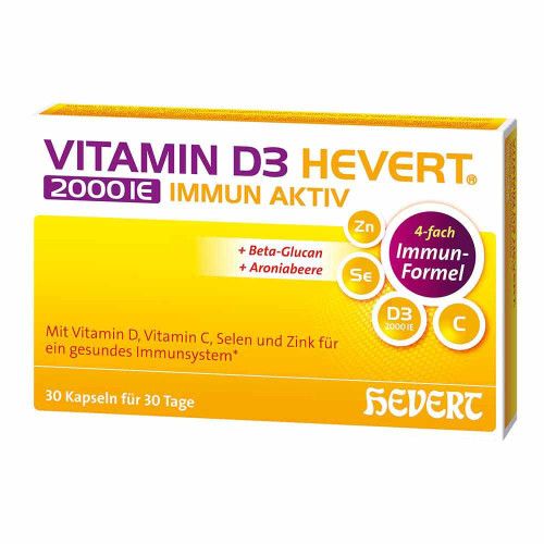 VITAMIN D3 HEVERT 2000 I.E. Immun Aktiv Kapseln